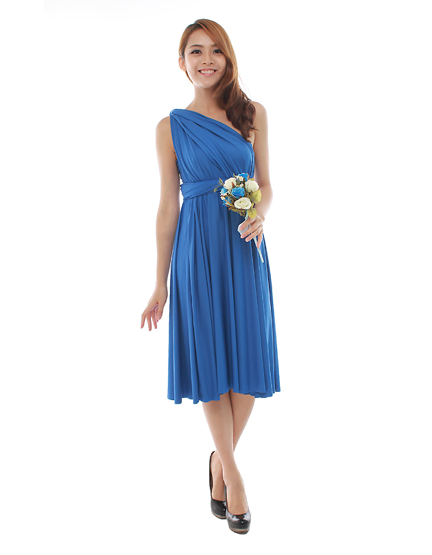 Cherie Convertible Classic Dress in Royal Blue